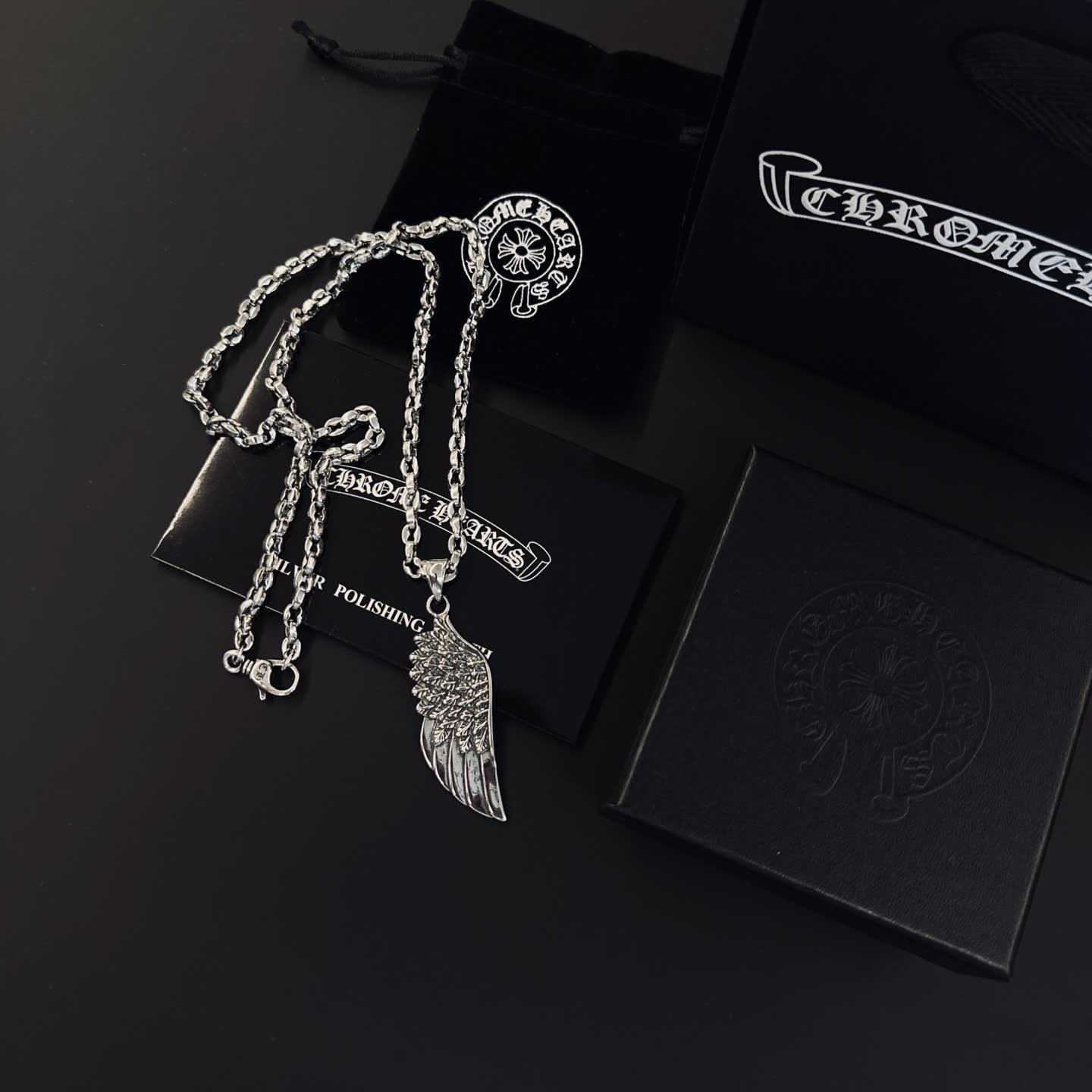 Chrome Hearts Wing Pendant Necklace